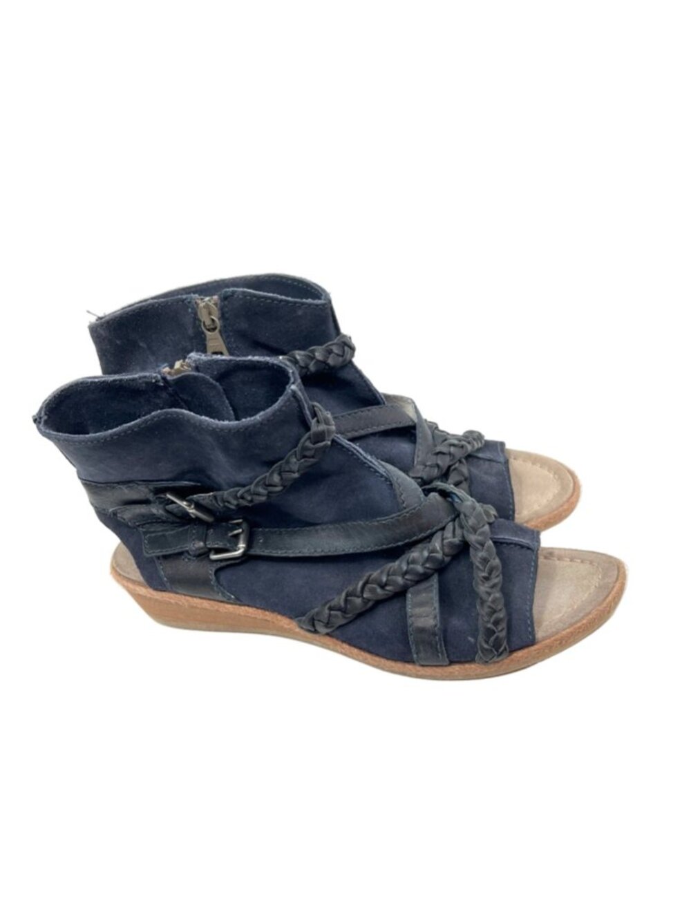 Mjus Leather Ankle Wrap Peep Toe Sandals - Picture 4 of 6